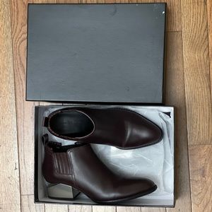 Alexander Wang burgundy leather Kori boot